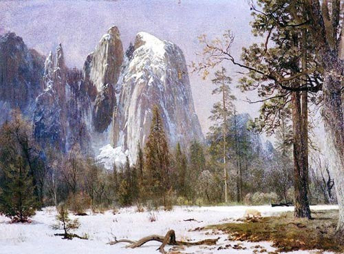 Cathedral Rocks, Yosemite Valley, Winter